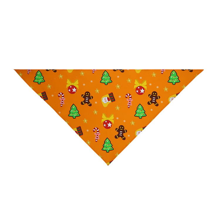 Christmas Custom Printed Logo Dog Triangle Scarf for Animals