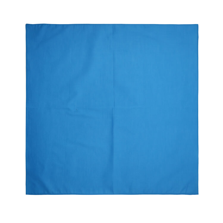 light blue bandana