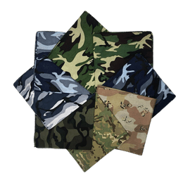 Wholesale 100% cotton camouflage bandana in stock