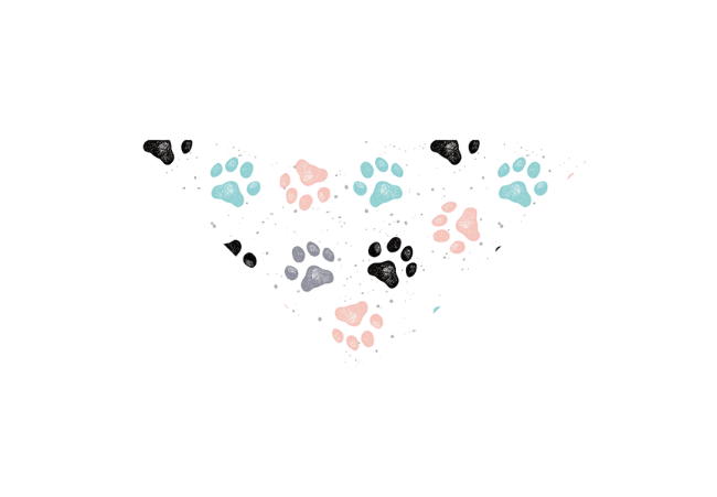 Custom Logo Printed Triangle Dog Scarf Bandana For Pet-3