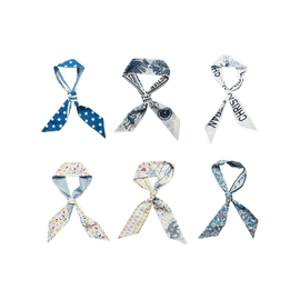 Custom Scarf Scrunchies for Women Handbag Hand Ribbon Hair Accessory-3