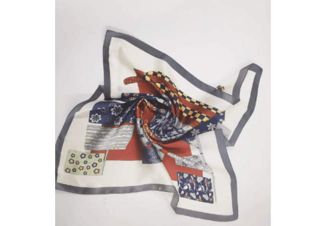 Wholesale custom imitation silk scarf printing bulk custom bandanas print design bandana-2