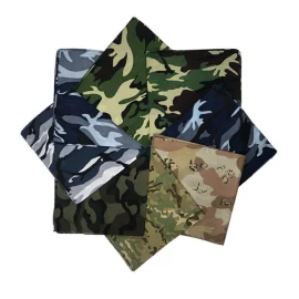 Wholesale 100% cotton camouflage bandana in stock