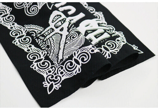 Screen printed bandana with customized design and logo-3