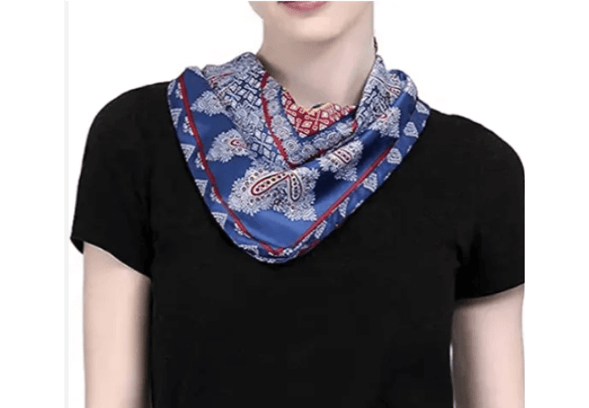 Women Bandana Custom digital print 100% cotton multifunctional square Head Wrap Bandana-1